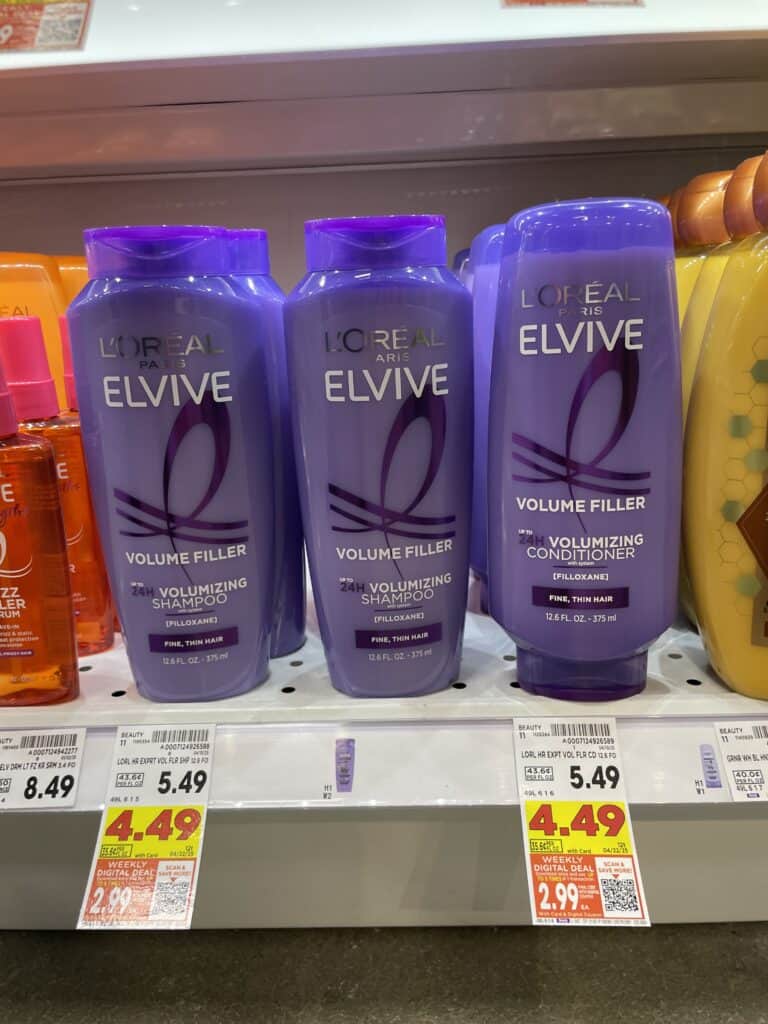 L'Oreal Paris Elvive Kroger Shelf Image