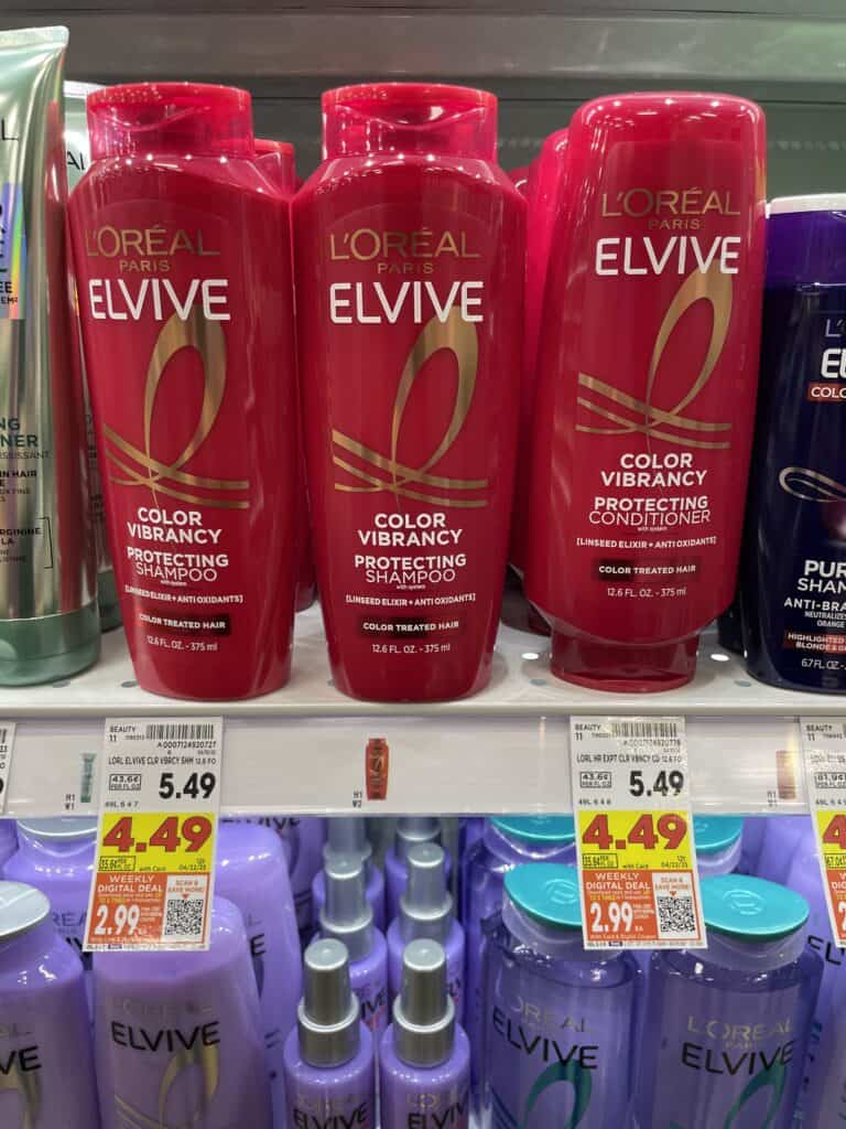 L'Oreal Paris Elvive Kroger Shelf Image