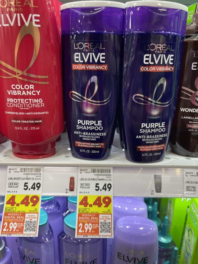 L'Oreal Paris Elvive Kroger Shelf Image