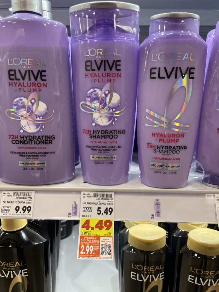 L'Oreal Paris Elvive Kroger Shelf Image