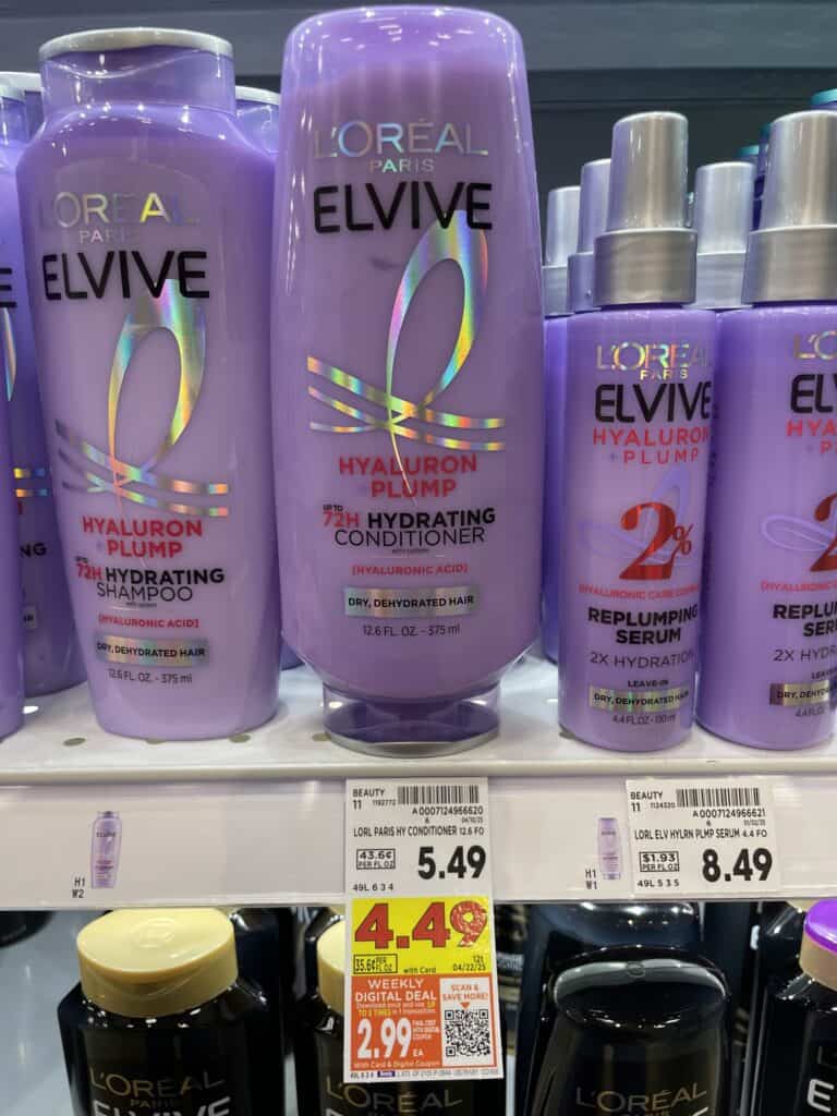 L'Oreal Paris Elvive Kroger Shelf Image
