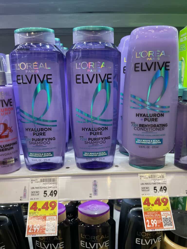 L'Oreal Paris Elvive Kroger Shelf Image