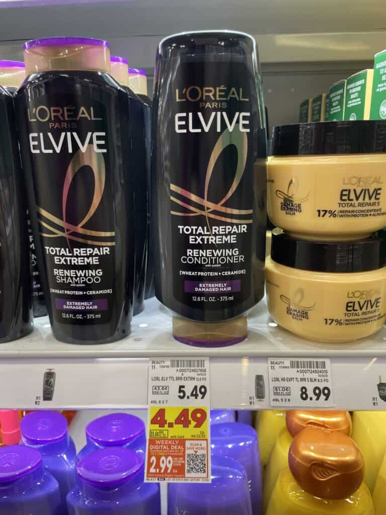 L'Oreal Paris Elvive Kroger Shelf Image