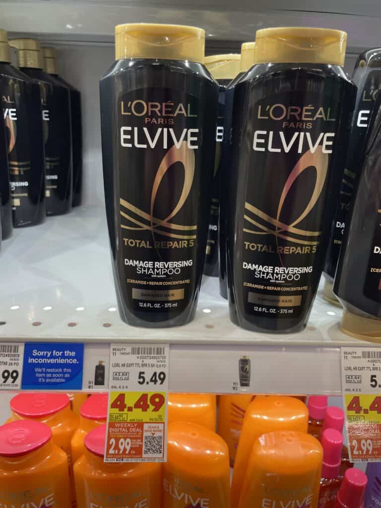 L'Oreal Paris Elvive Kroger Shelf Image