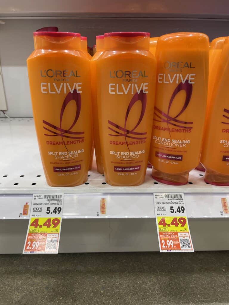L'Oreal Paris Elvive Kroger Shelf Image