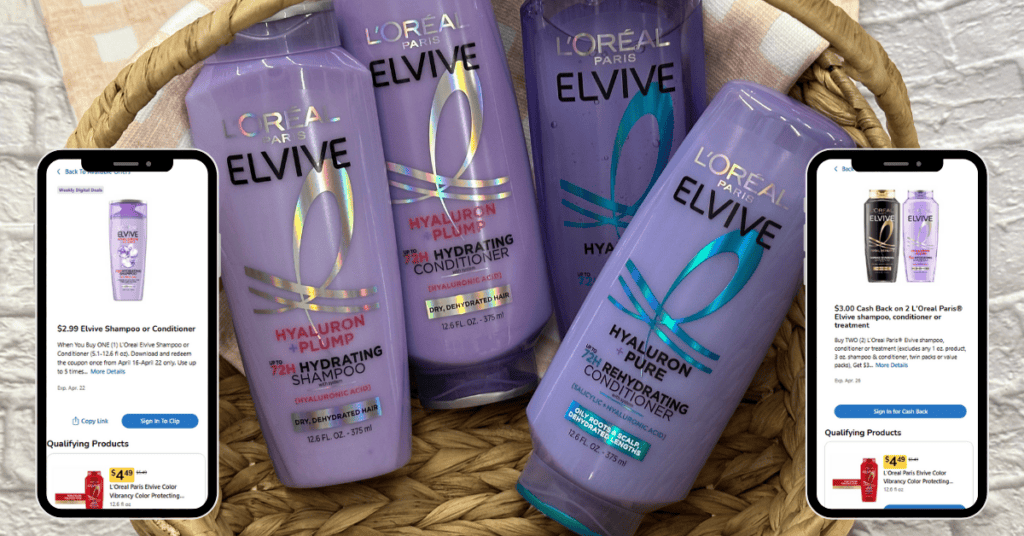 L'Oreal Paris Elvive Shampoo and Conditioner Kroger Digital Coupon