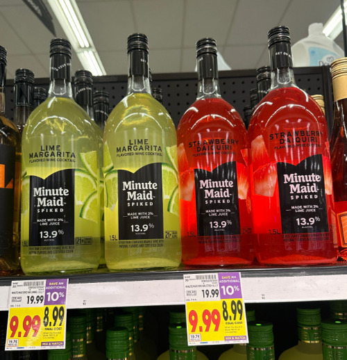 Minute Maid Spiked Kroger Shelf Image