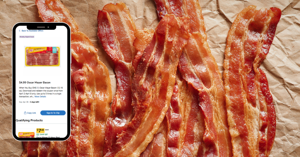 Oscar Mayer Bacon Kroger Digital Coupon