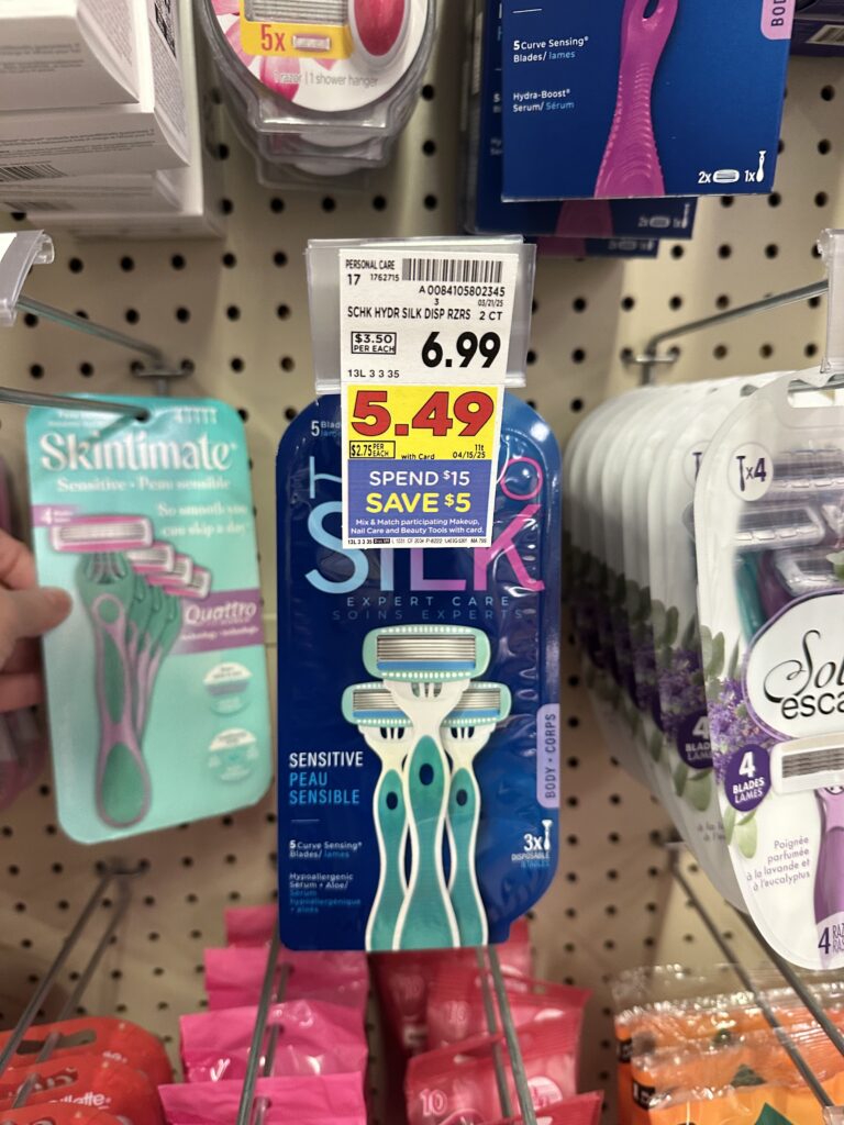 skintimate razors kroger shelf imafe