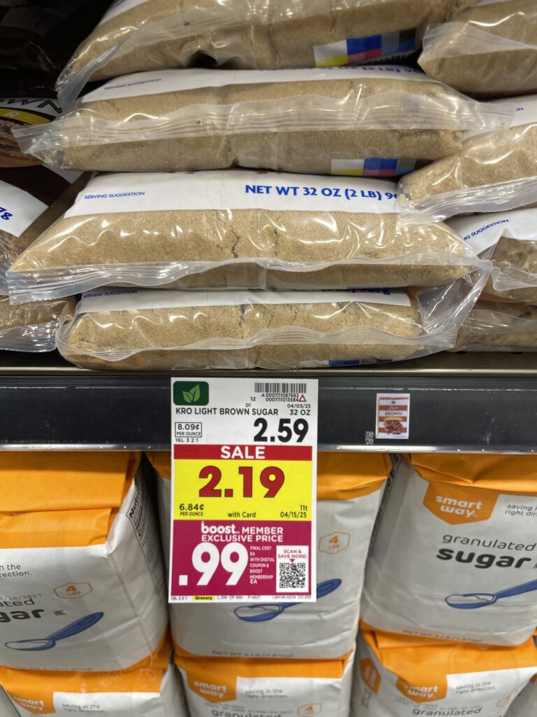Kroger sugar shelf image