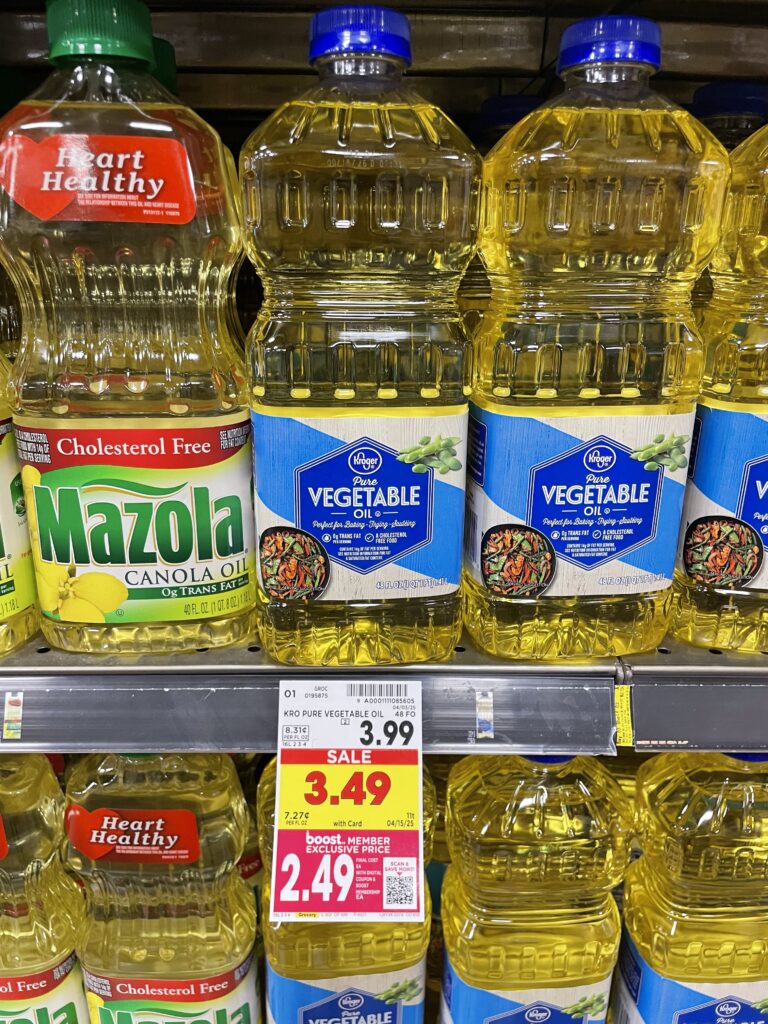 kroger oil shelf image