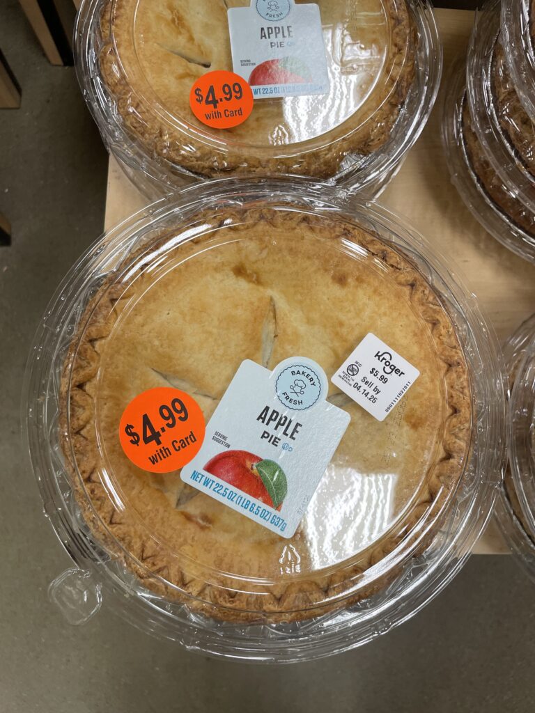 Kroger fruit pies shelf image