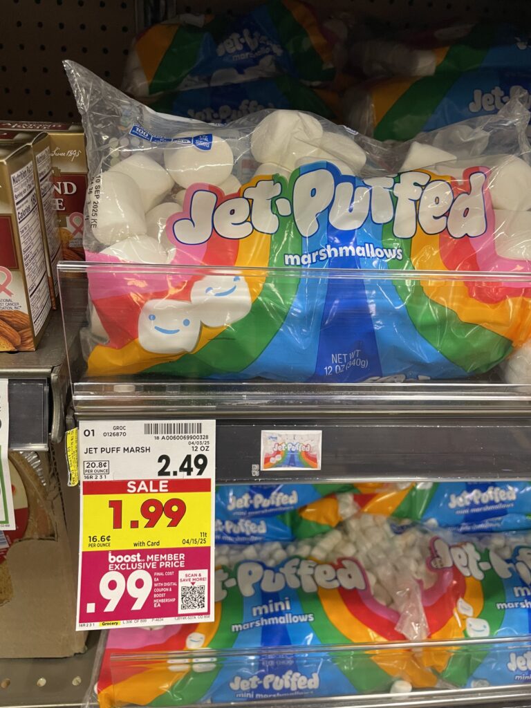 jet-puffed marshmallows kroger shelf image