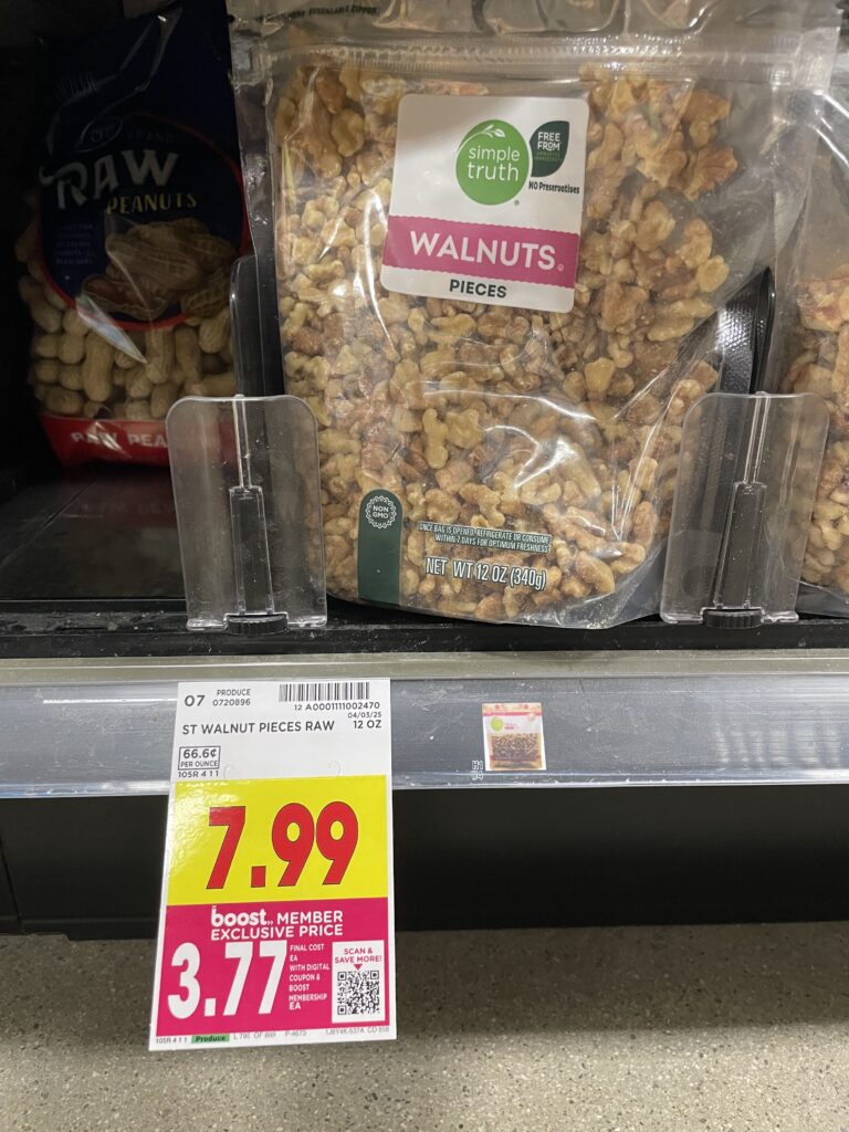 simple truth walnuts kroger shelf image