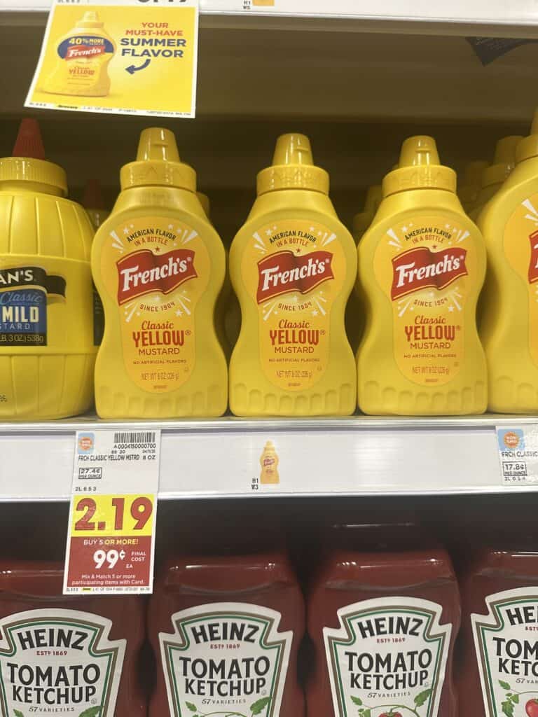 french's mustard kroger shelf image