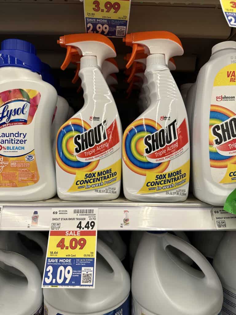 shout stain remover kroger shelf image