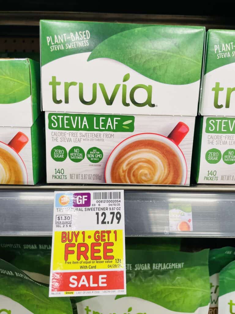 truvia sweetener kroger shelf image