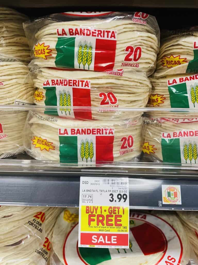 la banderita tortillas kroger shelf image