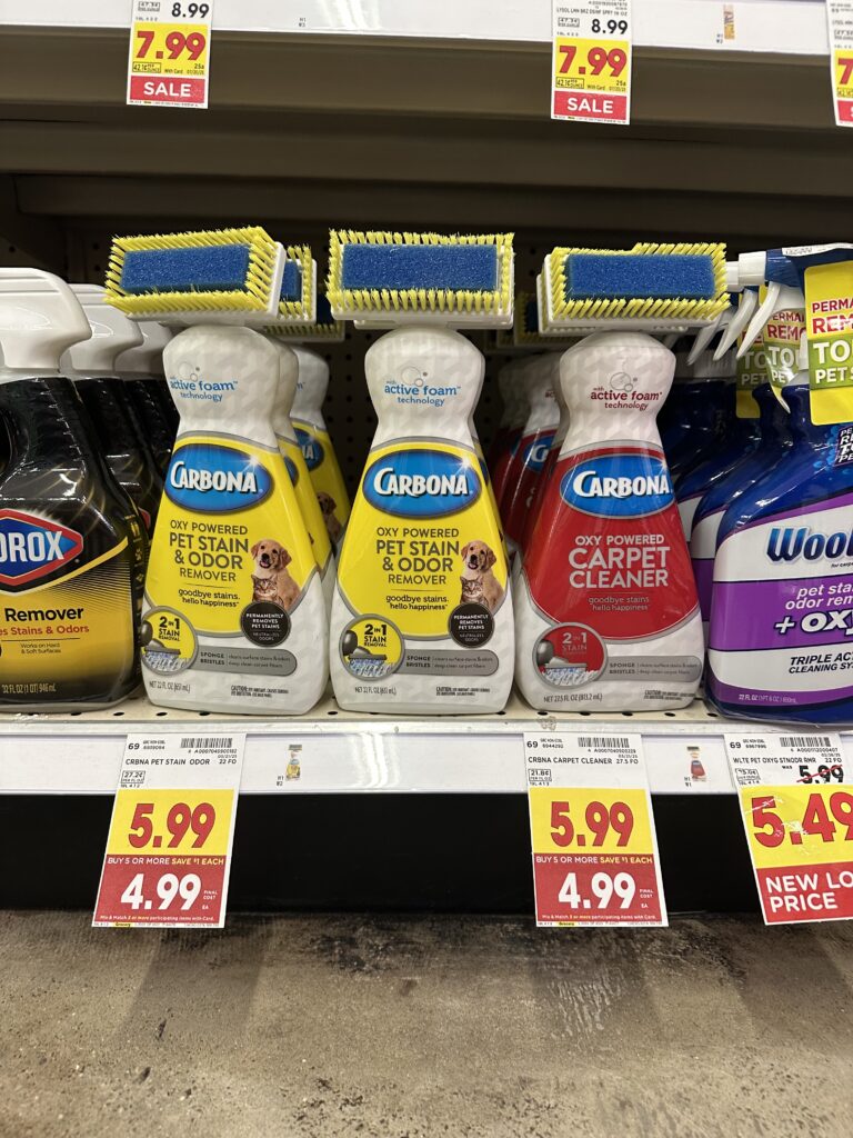 carbone carpet cleaner kroger shelf image