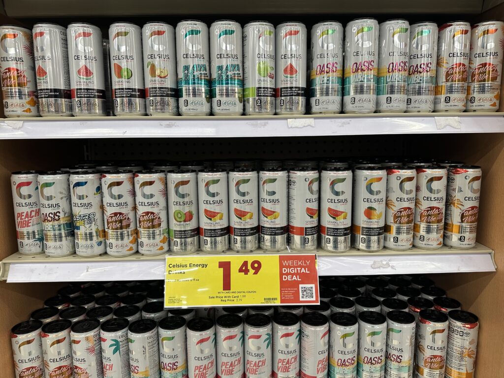 celsius kroger shelf image