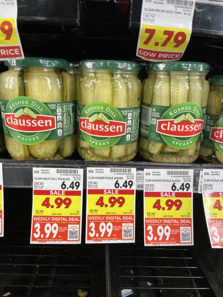claussen pickles kroger shelf image (1)
