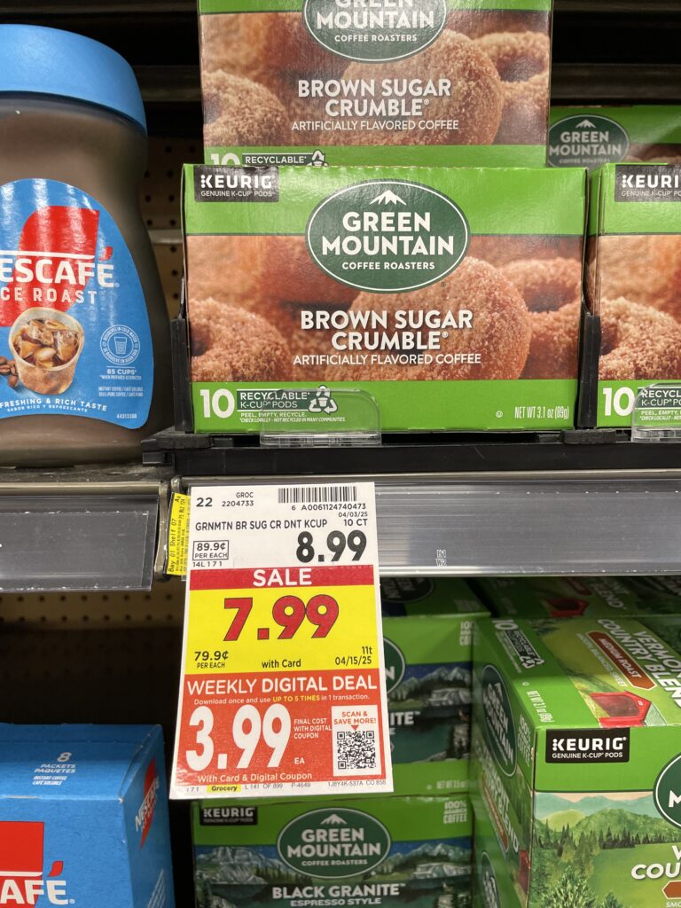 coffee kcups kroger shelf image (1)