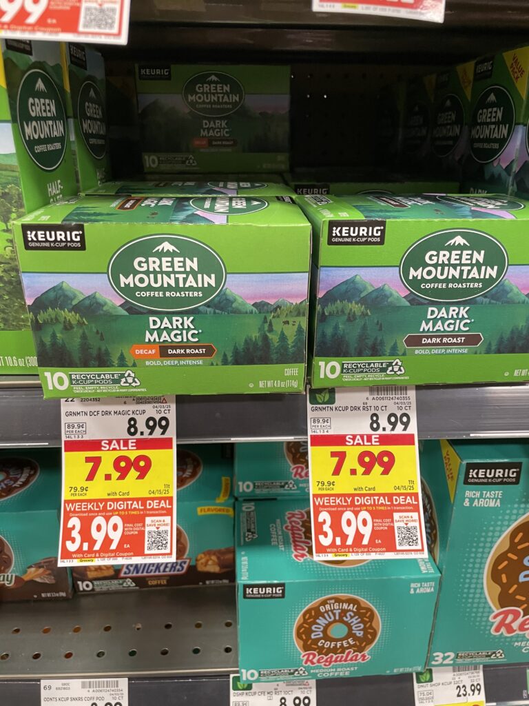 coffee kcups kroger shelf image (1)