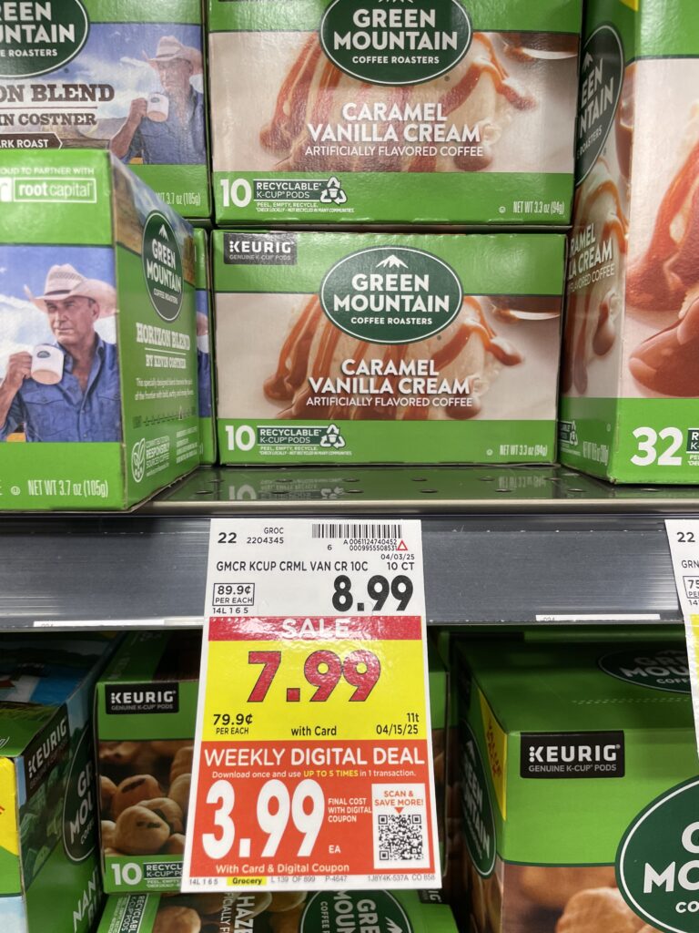 coffee kcups kroger shelf image (1)