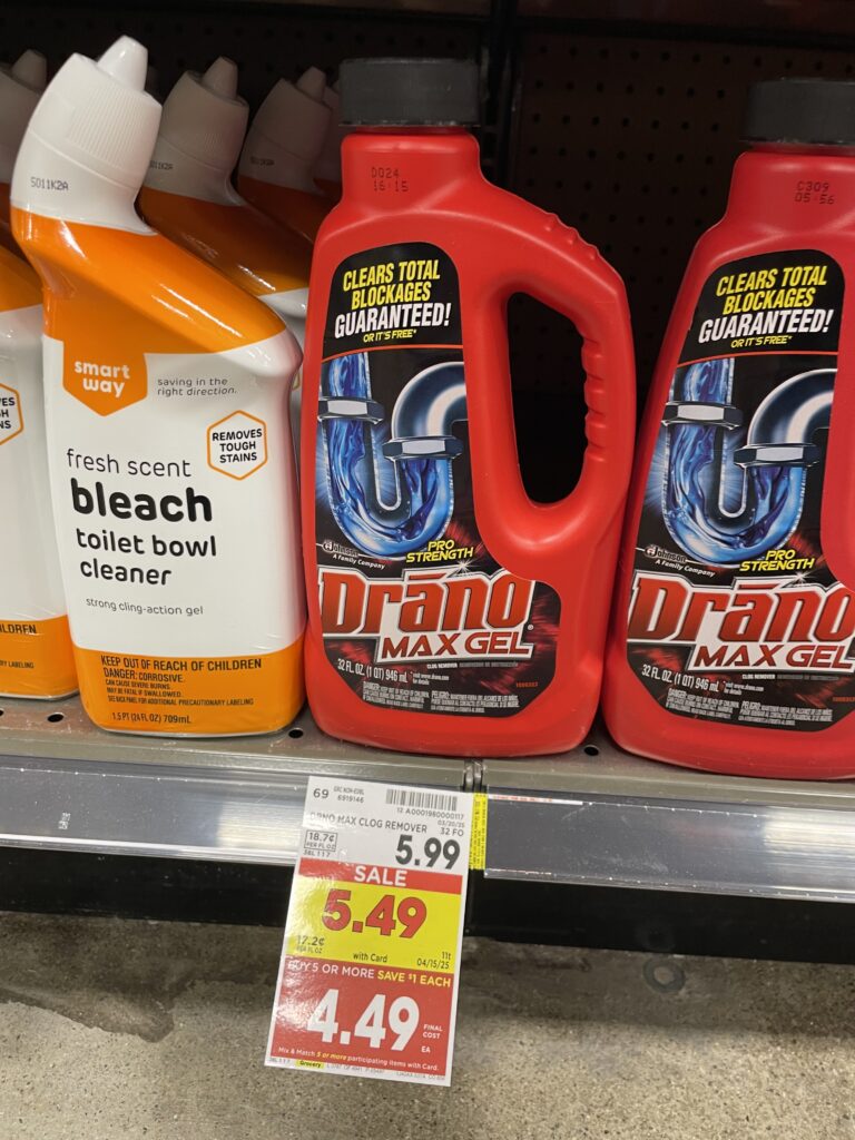 drano kroger shelf image