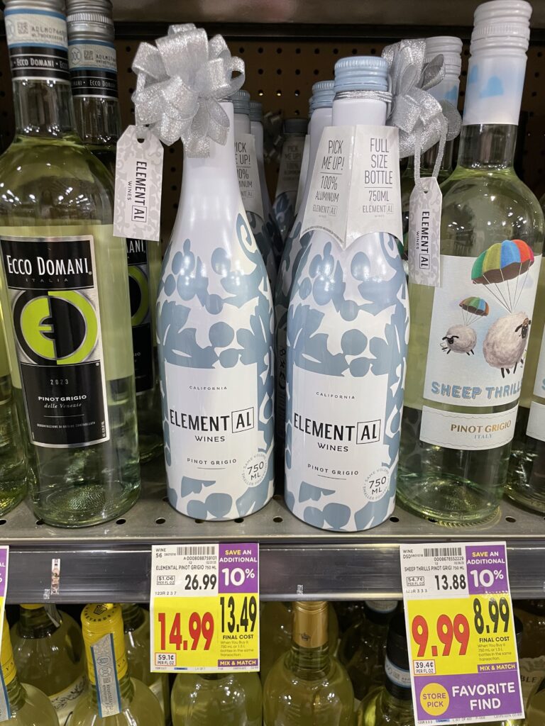 elementAL wine kroger shelf image