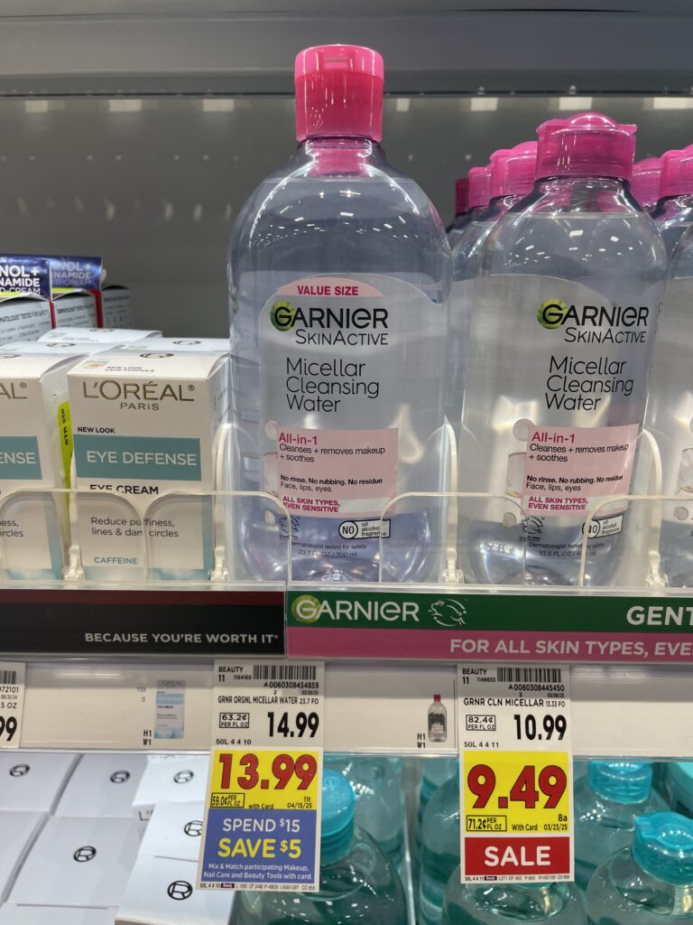 garnier micellar water kroger shelf image (1)
