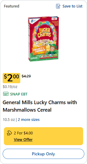 gm cereal kroger price image 2