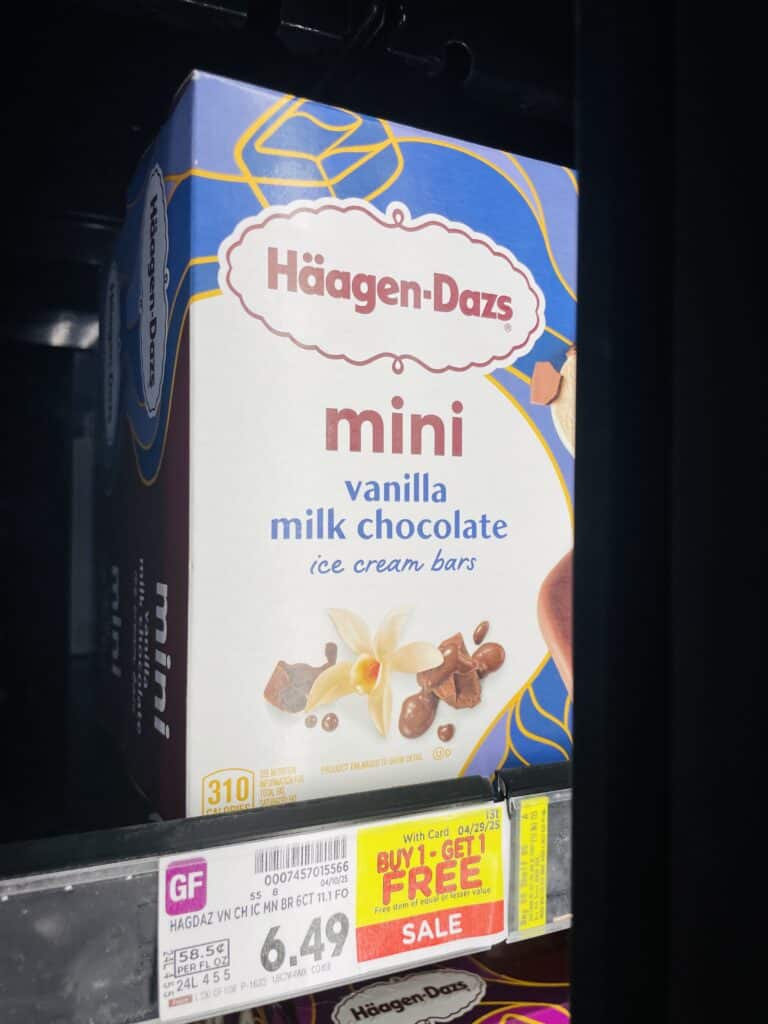 haagen dazs ice cream kroger shelf image (1)