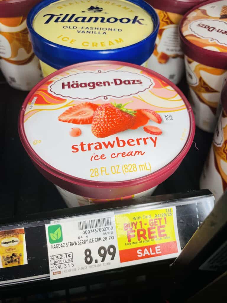haagen dazs ice cream kroger shelf image (1)