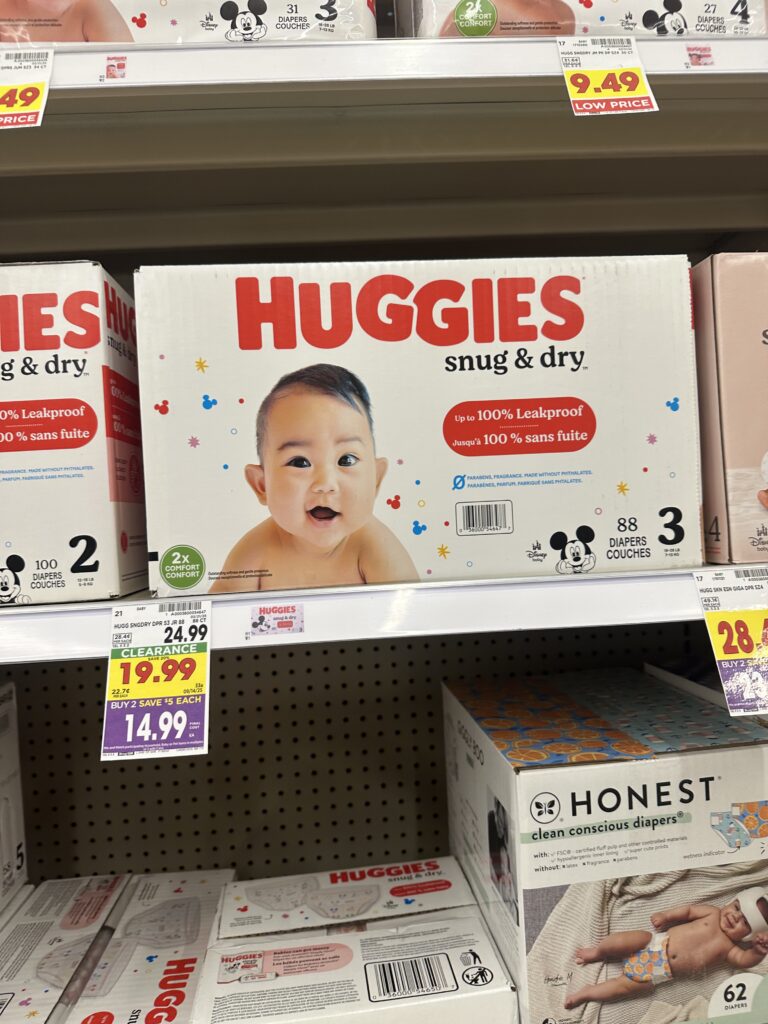 huggies diapers kroger shelf image (1)