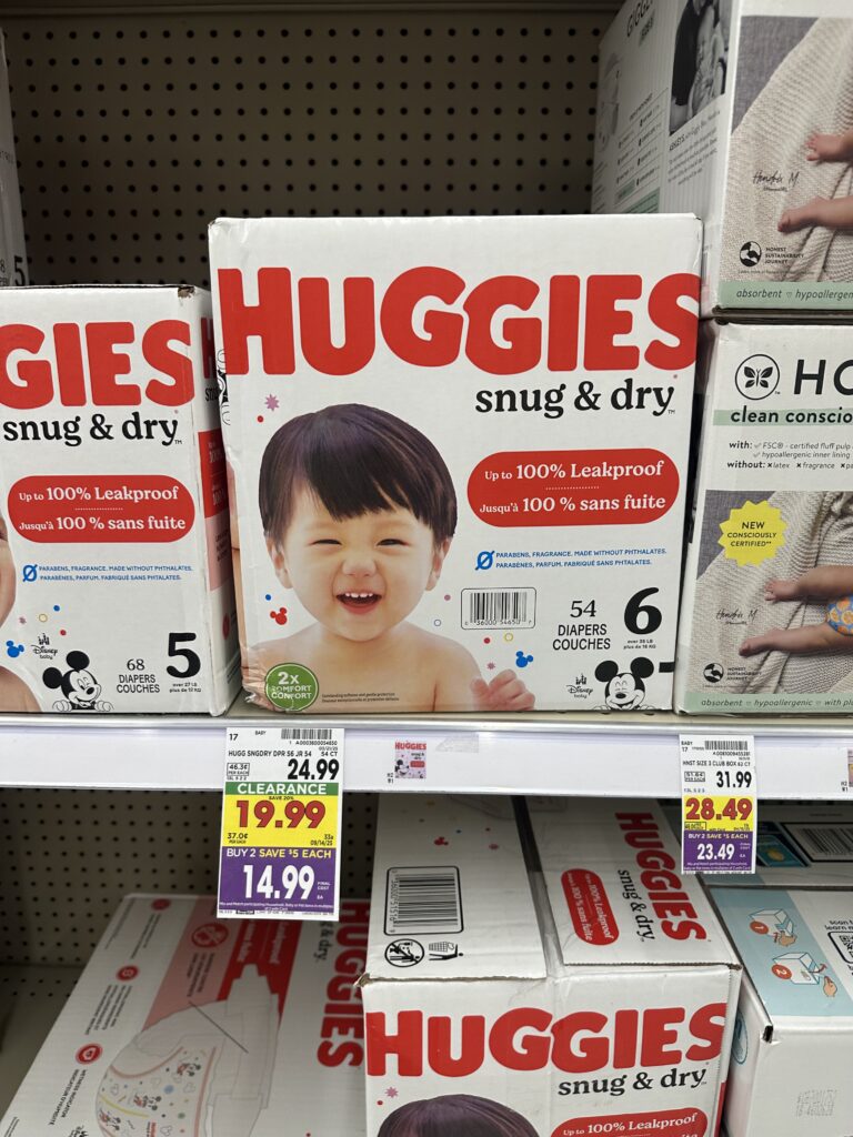 huggies diapers kroger shelf image (1)