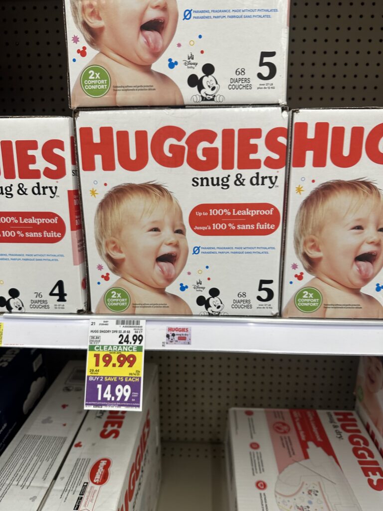 huggies diapers kroger shelf image (1)