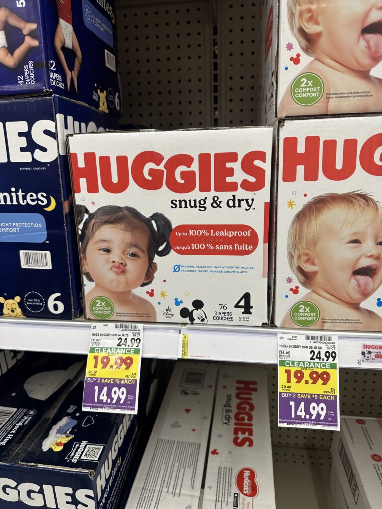 huggies diapers kroger shelf image (1)
