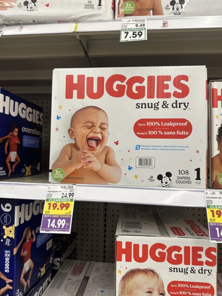 huggies diapers kroger shelf image (1)