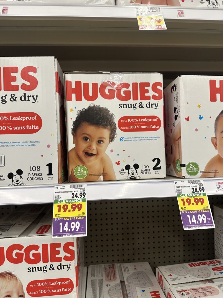huggies diapers kroger shelf image (1)