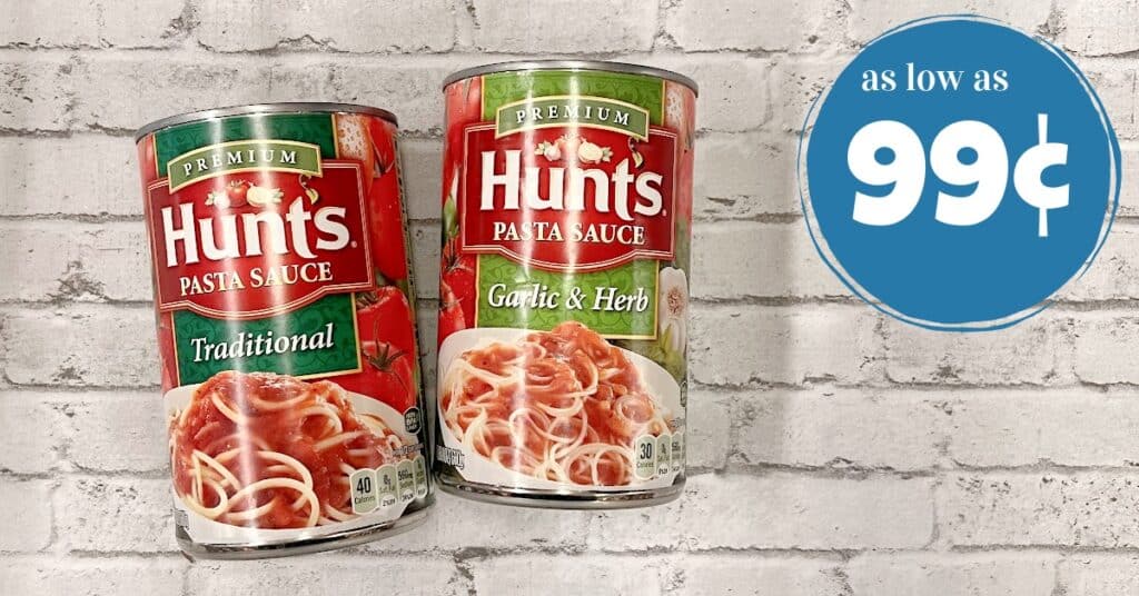 Hunt's Pasta Sauce as low as 99¢! - Kroger Krazy