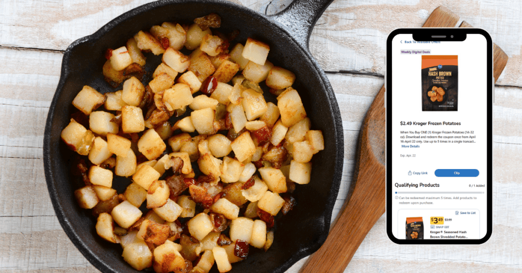 kroger frozen potatoes digital