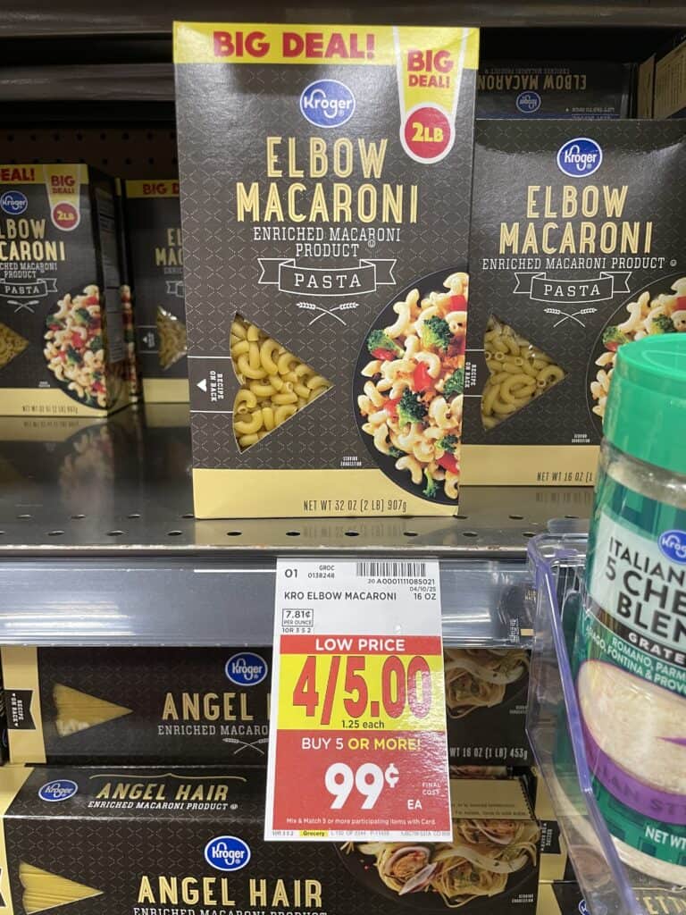 kroger pasta shelf image (7)