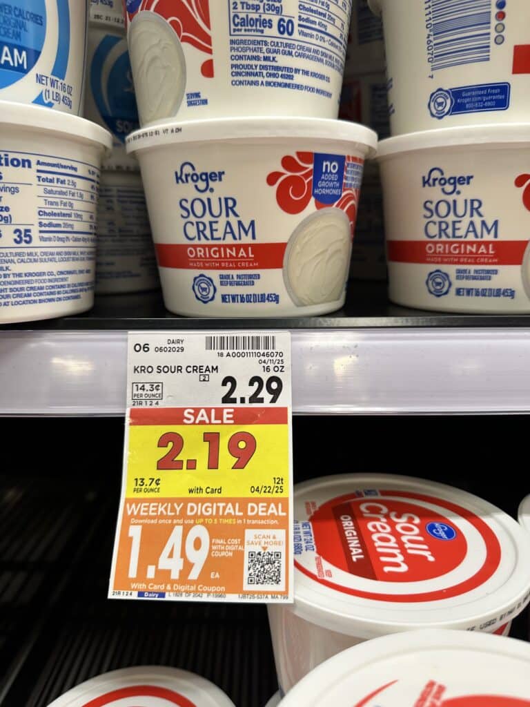 kroger sour cream, dips and cottage cheese shelf image (1)