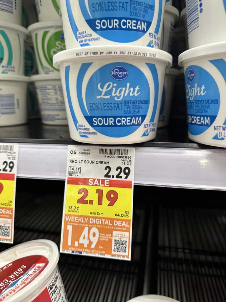 kroger sour cream, dips and cottage cheese shelf image (1)