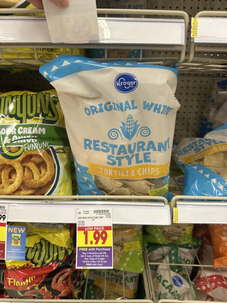 kroger tortilla chips shelf image (1)