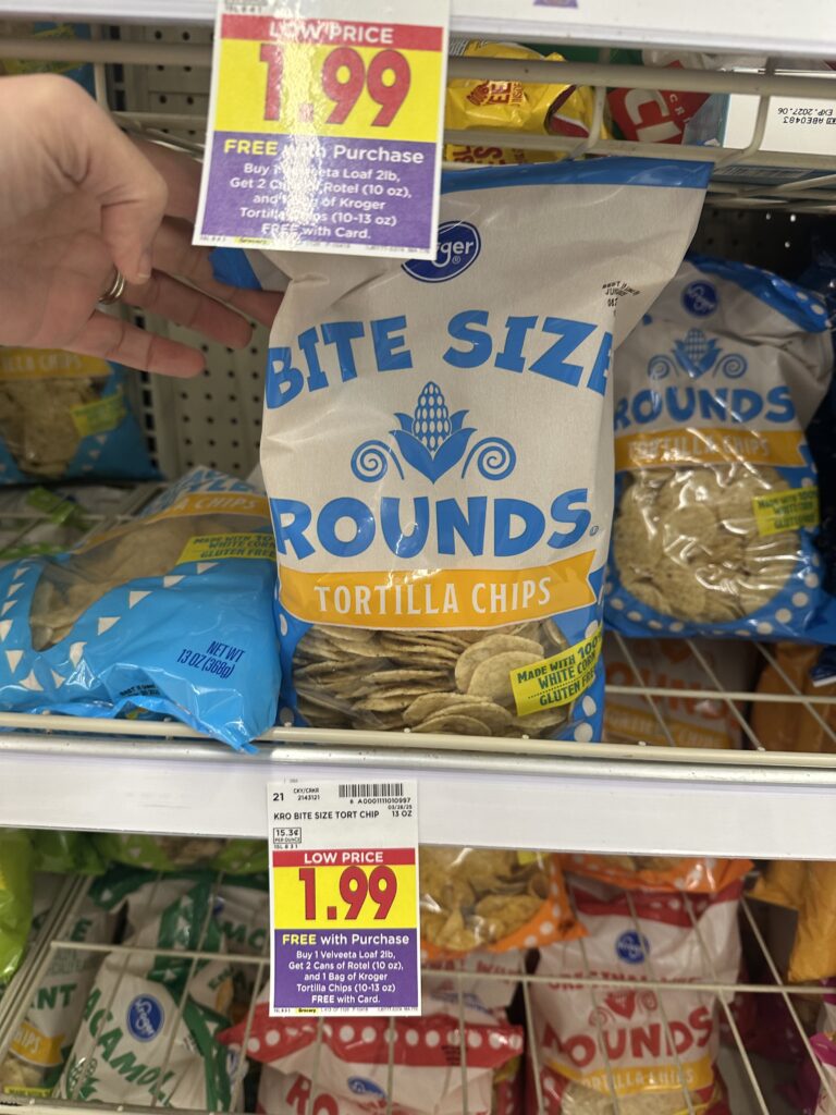 kroger tortilla chips shelf image (1)