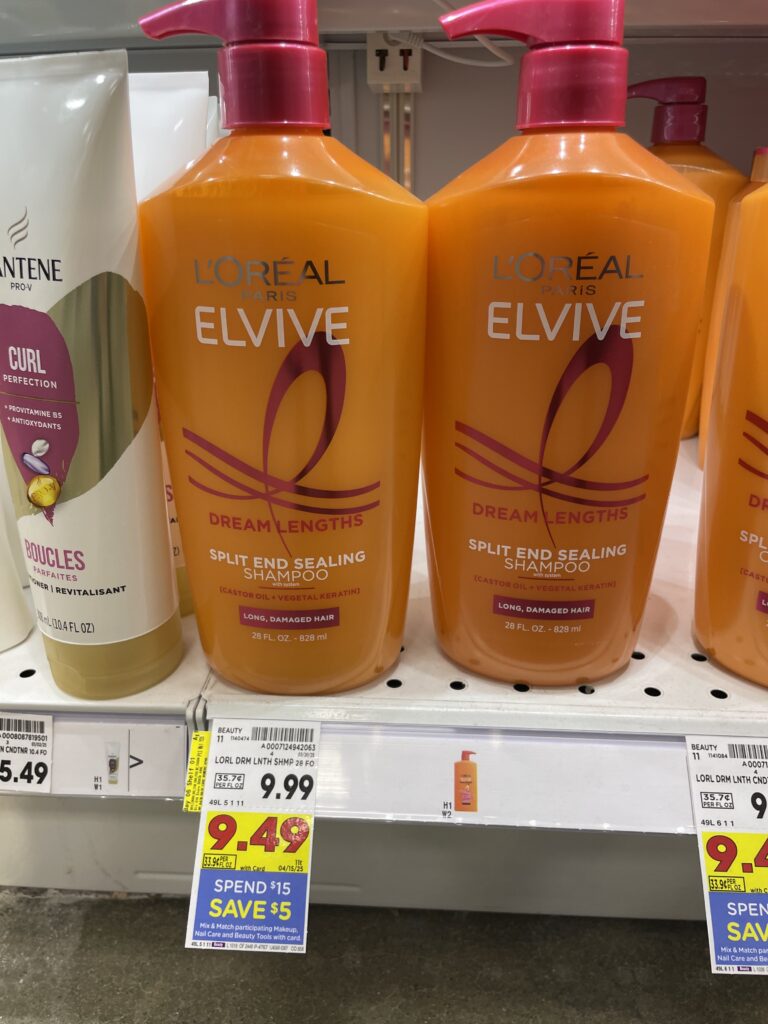 loreal elvive kroger shelf image (1)