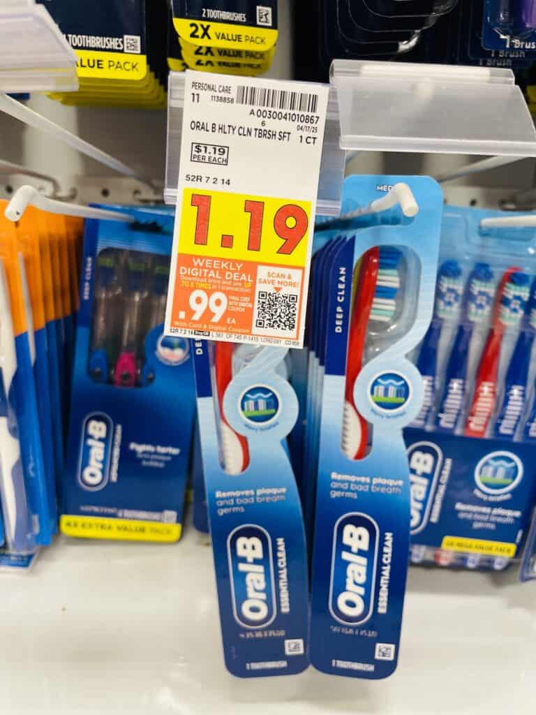 oral b toothbrush kroger shelf image