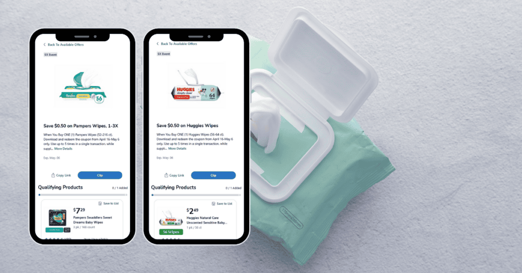 pampers and huggies wipes digital
